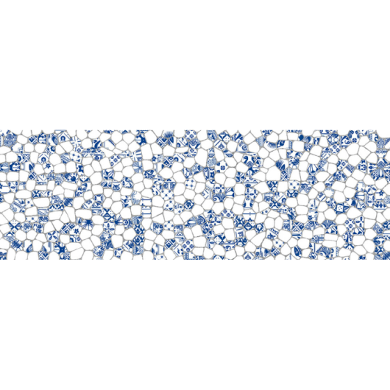 White Gaudi Brillo 30×90 γυαλιστερό ανάγλυφο διακοσμητικό πλακίδιο